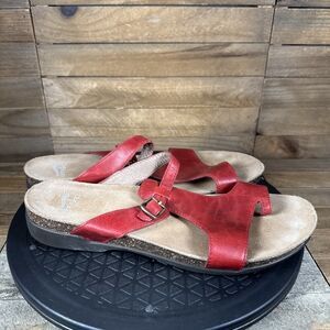 Dansko Womens Sz EUR 41 US 11-11.5 Remi Red Cork Casual Comfort Sandals